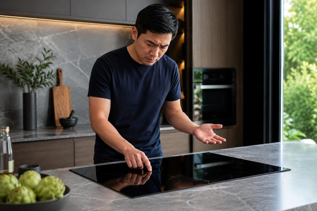 Induction Cooktop Ignores Pans and Touches